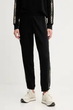 Dkny pantaloni de trening din bumbac culoarea negru, cu imprimeu, DP5P3719 imagine