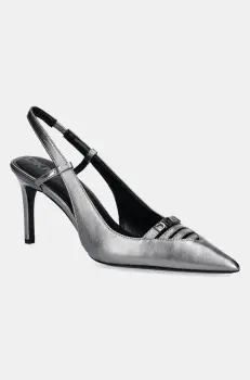 Dkny pantofi cu toc Malden culoarea argintiu, K1599746 imagine