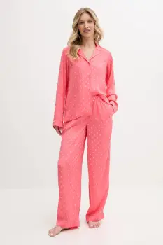 Dkny pijama culoarea bleumarin, YI90045 imagine