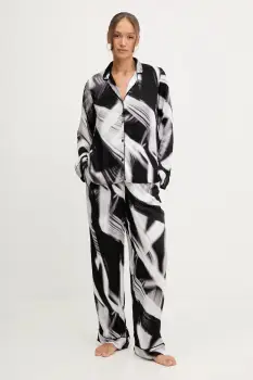 Dkny pijama culoarea negru, YI90070 imagine