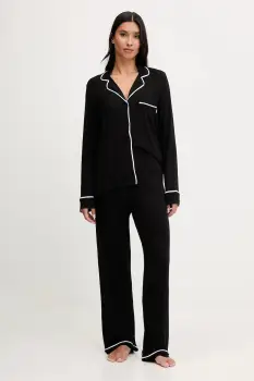Dkny pijama culoarea negru, YI90092 imagine
