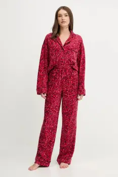 Dkny pijama culoarea rosu, YI90078F imagine