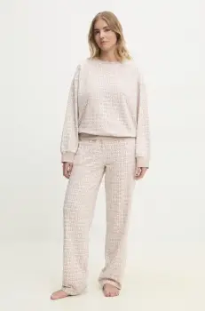 Dkny pijama femei, culoarea bej, YI80040 imagine