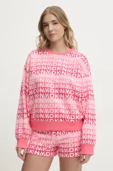 Dkny pijama femei, culoarea roz, YI50040 imagine