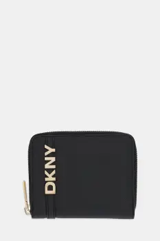 Dkny portofel de piele culoarea negru, R521KM25 imagine