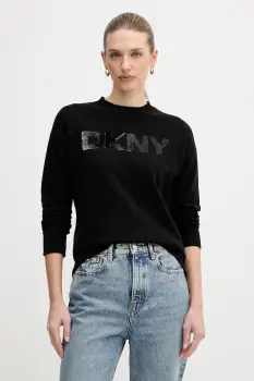Dkny pulover culoarea bej, light, DJ4R0407 imagine