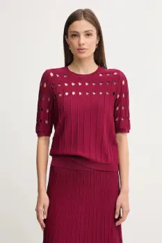 Dkny pulover culoarea bordo, light, P5ESAX10 imagine