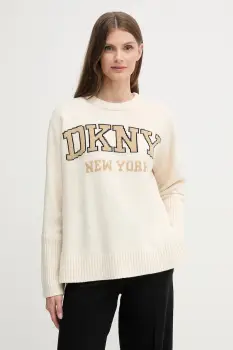 Dkny pulover culoarea gri, light, DJ4R0362 imagine