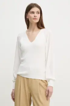 Dkny pulover femei, culoarea bej, light, P4KSBT85 imagine