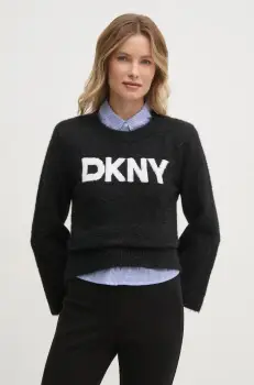 Dkny pulover femei, culoarea negru, DJ4R0504 imagine