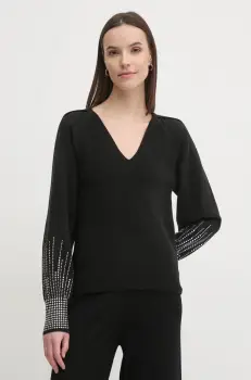 Dkny pulover femei, culoarea negru, light, P4JSCT85 imagine