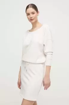 Dkny rochie culoarea bej, mini, drept imagine