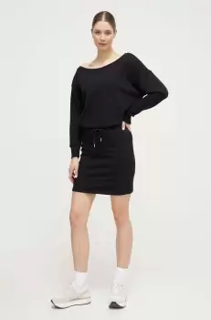 Dkny rochie culoarea negru, mini, drept imagine