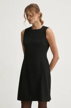 Dkny rochie culoarea negru, mini, drept, DD4H1B61 imagine