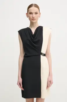 Dkny rochie culoarea negru, mini, drept, DD4K1D66 imagine