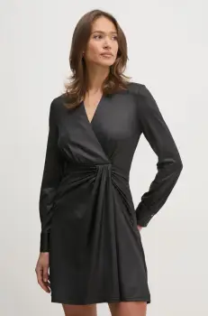 Dkny rochie culoarea negru, mini, evazati, DD4JL26A imagine