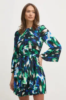 Dkny rochie culoarea negru, mini, evazati, DD4JYD78 imagine