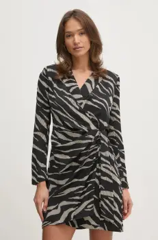 Dkny rochie culoarea negru, mini, mulata, DD4J6D32 imagine