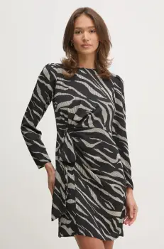 Dkny rochie culoarea negru, mini, mulata, DD4J6D35 imagine