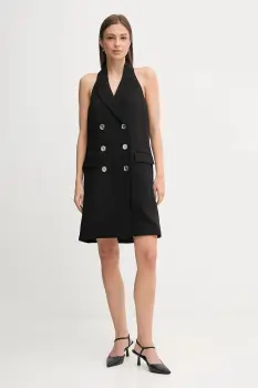 Dkny rochie culoarea negru, mini, mulata, DD5N1L95 imagine