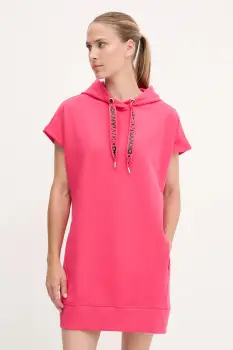 Dkny rochie culoarea roz, mini, drept, DP5D4908 imagine