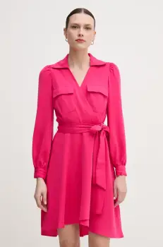 Dkny rochie culoarea roz, mini, evazati, DD3K7484 imagine