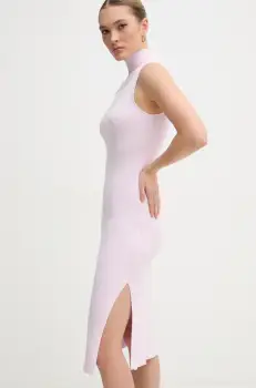 Dkny rochie culoarea roz, mini, mulata, DJ5R0626 imagine