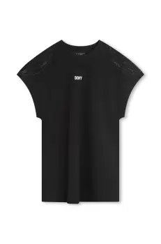 Dkny rochie fete culoarea negru, mini, drept imagine