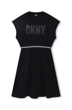 Dkny rochie fete culoarea negru, mini, evazati imagine