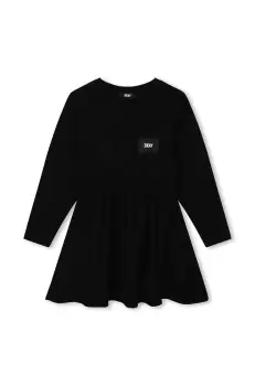 Dkny rochie fete culoarea negru, mini, evazati imagine