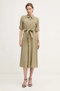 DKNY rochie tip camasa cu modal imagine