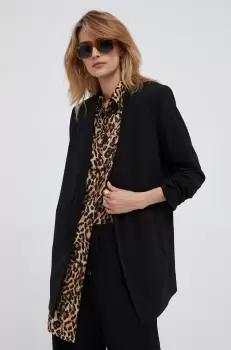 Dkny sacou culoarea negru, desfacut, neted imagine