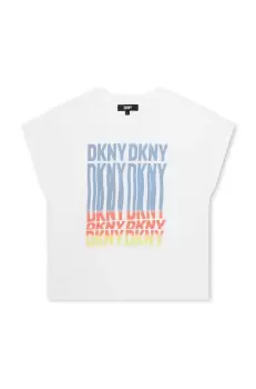 Dkny tricou copii culoarea alb imagine