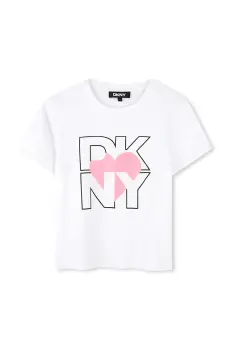 Dkny tricou copii culoarea roz, D62305 imagine
