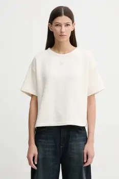 Dkny tricou culoarea bej, DJ6T1671 imagine