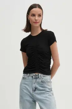 Dkny tricou culoarea negru, DJ4T1038 imagine