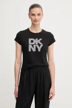 Dkny tricou culoarea negru, DJ5T1512 imagine