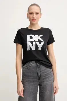 Dkny tricou culoarea negru, DJ5T1631 imagine