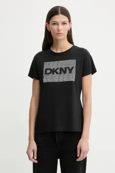 Dkny tricou culoarea negru, DJ6T1701 imagine