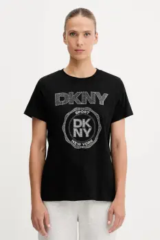 Dkny tricou din bumbac culoarea negru, DP5T1366 imagine