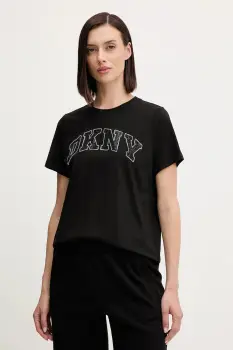 Dkny tricou din bumbac culoarea negru, DP5T1500 imagine