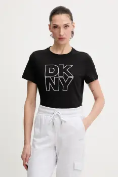 Dkny tricou din bumbac culoarea negru, DP6T1533 imagine