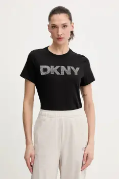 Dkny tricou din bumbac culoarea negru, DP6T1557 imagine