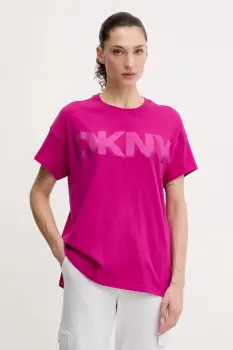 Dkny tricou din bumbac culoarea roz, DP6T1534 imagine