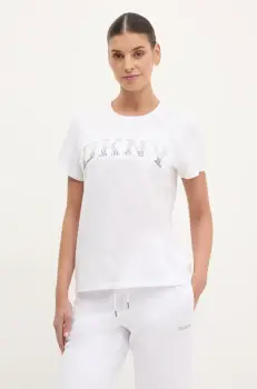 Dkny tricou din bumbac femei, culoarea alb, DP5T1250 imagine