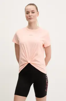 Dkny tricou din bumbac femei, culoarea portocaliu, DP5T9994 imagine