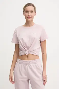 Dkny tricou din bumbac femei, culoarea roz, DP4T9518 imagine