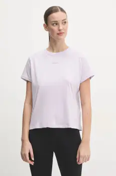 Dkny tricou din bumbac femei, culoarea violet, DP4T9994 imagine