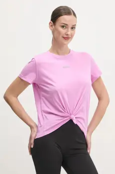 Dkny tricou din bumbac femei, culoarea violet, DP5T9994 imagine