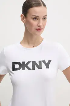Dkny tricou femei, culoarea alb, DP5T9923 imagine